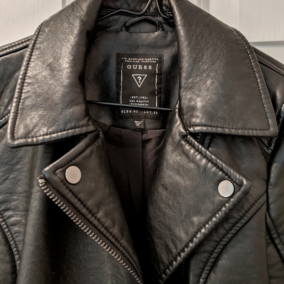 NEVER WORN Guess XS Small faux leather jacket - Picture 4 of 5